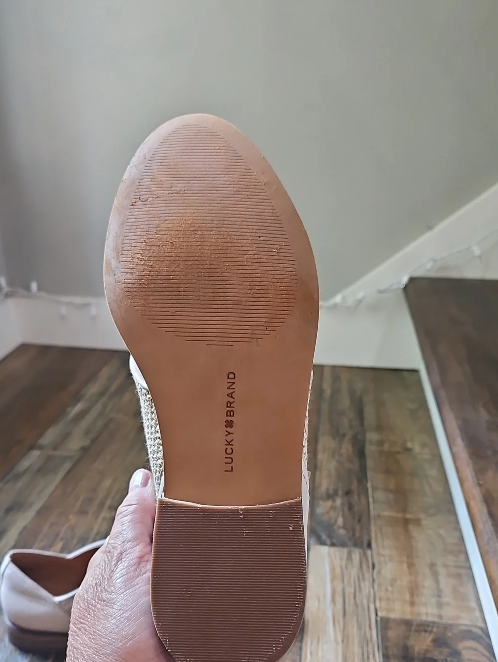 Lucky Brand Ivory Leather Women’s Casual Lace-Up Oxford Shoes